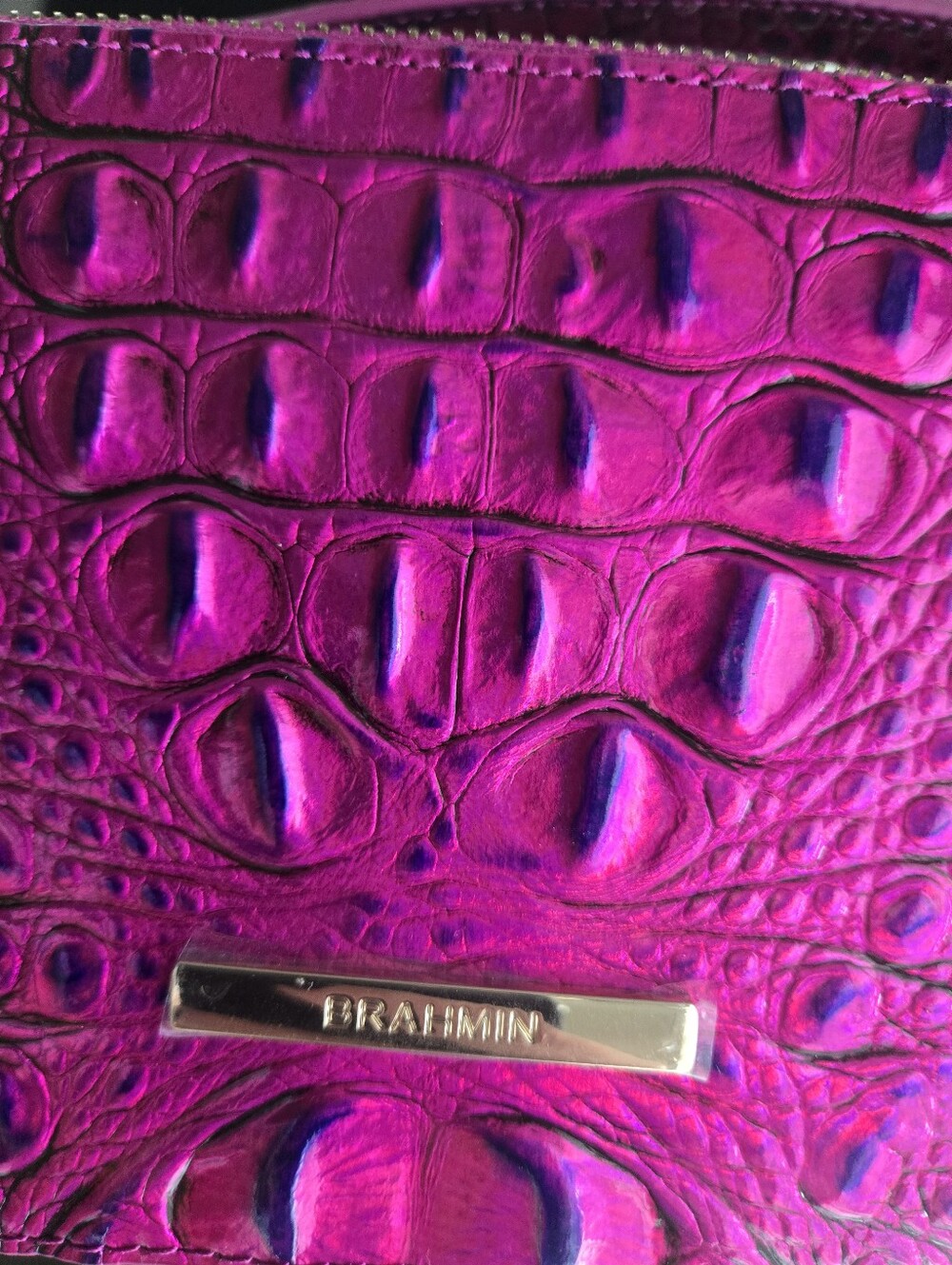 Brahmin Danica Voltage Violet Melbourne Cross Body Bag - Picture 6 of 9